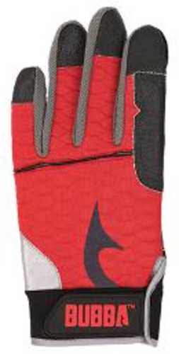 Bubba Blade Fillet Gloves Large With Red Non Slip Grip