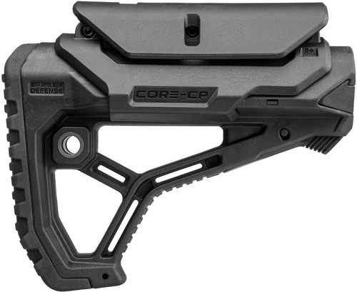 FAB Defense Core CP Buttstock Adjustable Cheekrest Matte Black Synthetic for AR-15, M4