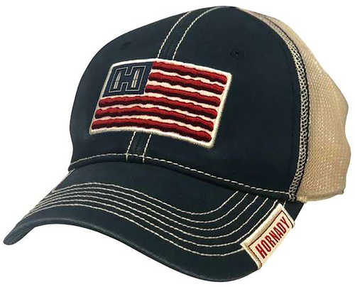 Hornady Cap American Flag Black/Tan W/Flag Patch OSFA