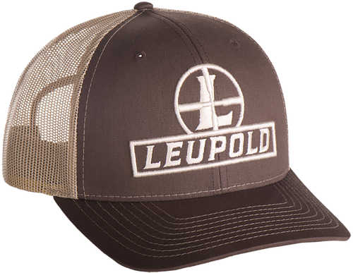 Leupold Reticle Trucker Hat Brown/Khaki OSFA