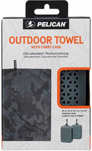 Pelican Multi Use Towel with Carry Case Shadow Camo