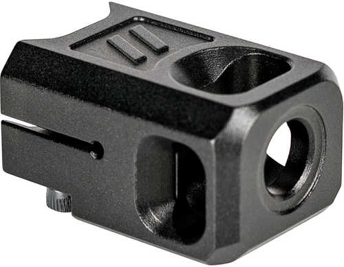 ZEV Comp-Pro-V2-5G-B V2 Pro Compensator 9mm 1/2"-28 tpi Black Hardcoat Anodized Aluminum For Glock 19