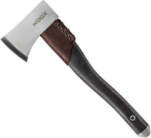 Woox Bu Ax1 3.25" Cerakoted Carbon Steel Blade Midnight Grey Hickory Handle 15.70" Long Tomahawk