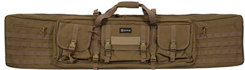 G-Outdoors Inc. Tactical Double Rifle Case Flat Dark Earth 55" 600 Denier Polyester GPS-DRC55-FDE