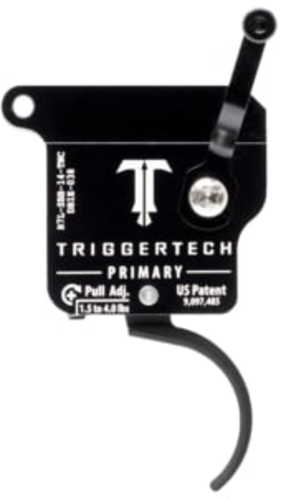 TriggerTech Rem 700 Primary Single Stage Triggers PVD Black Traditional Curved Top Safety LH