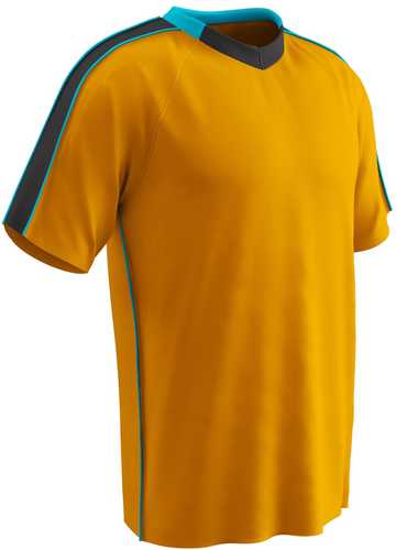 Champro Adult Mark Soccer Jersey Neo Orange Neo Blue Blk Med