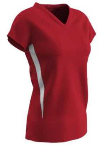 Champro Spike Ladies Volleyball Jersey Scarlet White Small