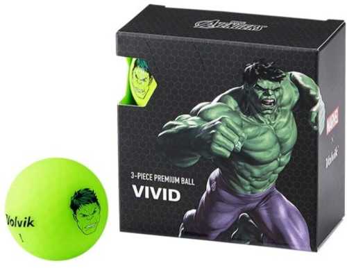 Volvik Marvel Golf Balls 4pk-the Hulk