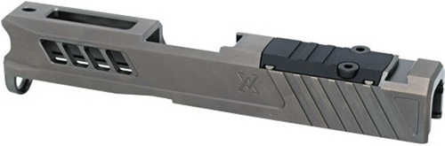 for Glock 43 Slide Rms Cut & Cover Plate Stealth Grey
