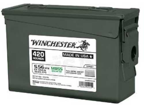 5.56mm Nato 420 Rounds Ammunition Winchester 62 Grain FMJ