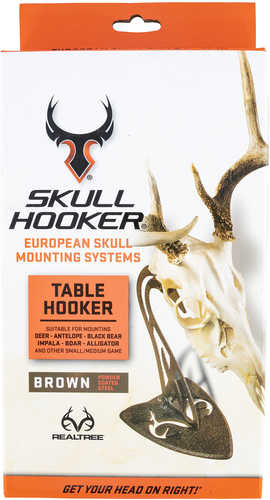 Skullhooker Table Hooker Mounting Kit Realtree Engraved Bottom Counter Top Steel Brown Small/Mid-Size