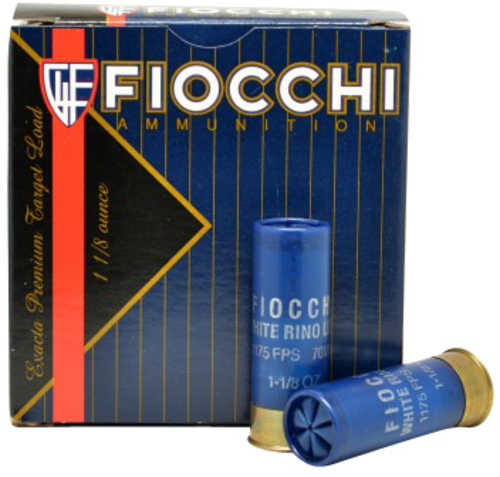 Fiocchi 12WRSL75 Exacta Target White Rino Super Light Gauge 2.75" 1/8 Oz 1150 Fps 7.5 Shot 25 Bx/10 Cs