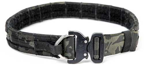 Eagle Industries Large MultiCam Black Operator Gun Belt Cobra Buckle closure with built-in D-Ring attachment R-OGB-CBD-M