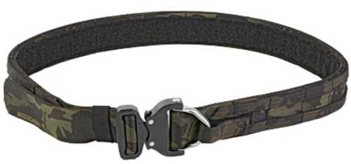 Eagle Industries Medium Woodland Camo Operator Gun Belt Cobra Buckle closure with built-in D-Ring attachment R-OGB-CBD-M