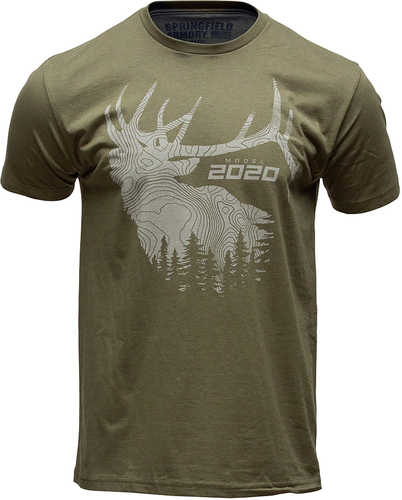 Click to see larger image. Springfield Armory GEP8605Xl 2020 Elk Mens T-Shirt Military Green Short Sleeve Xl