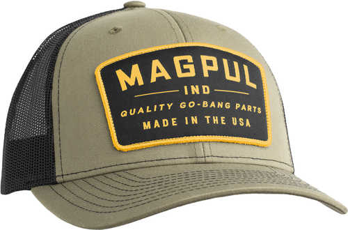 Magpul Mag1102-314 Go Bang Trucker Hat OD Green/Black Adjustable Snapback OSFA Structured