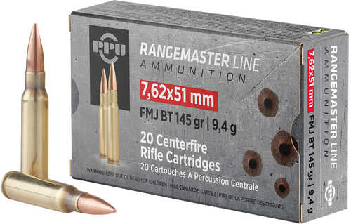 7.62 NATO 20 Rounds Ammunition Prvi Partizan 145 Grain FMJ