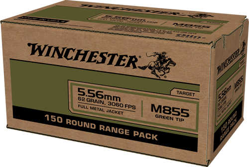 5.56mm Nato 600 Rounds Ammunition Winchester 62 Grain FMJ