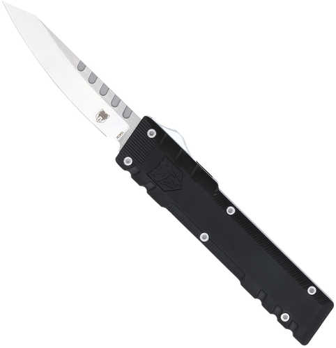 CobraTec Knives Gentlemen's 2.80" OTF Drop Point Plain 154Cm SS Blade Black Anodized Aluminum Handle