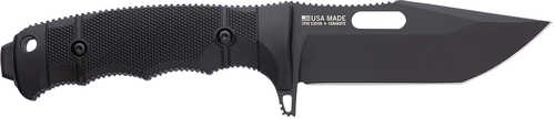 S.O.G Seal FX 4.30" Fixed Tanto Plain Black Cerakote CPM S35VN Blade/Grn Handle