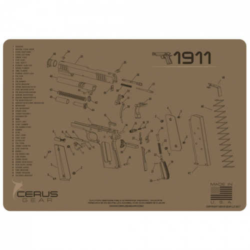 Cerus Gear 1911 Schematic Handgun Promat