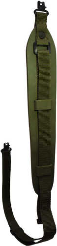 Outdoor Connection MS20971 Compact Molded Sling Made Of Green Rubber With Talon QD Swivels & Adjustable Design For Rifle