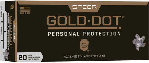 <span style="font-weight:bolder; ">308</span> Winchester 20 Rounds Ammunition Speer 150 Grain Gold Dot Hollow Point