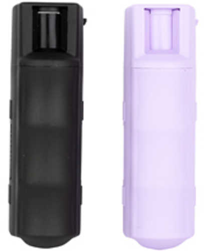 Sabre Pepper Gel Hard Case Combo Pack .54 Ounces 1 Black and 1 Lavender Matte Finish