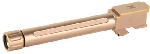 True Precision Threaded Barrel 9MM For Glock 17 Copper TiCN Finish Includes Protector