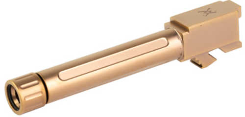 True Precision Threaded Barrel 9MM For Glock 19 Copper TiCN Finish Includes Protector