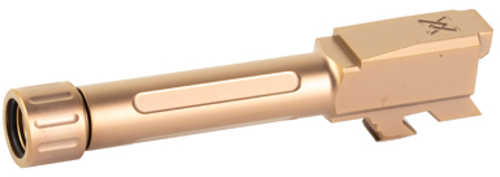 True Precision Threaded Barrel 9MM For Glock 43/43X Copper TiCN Finish Includes Protector