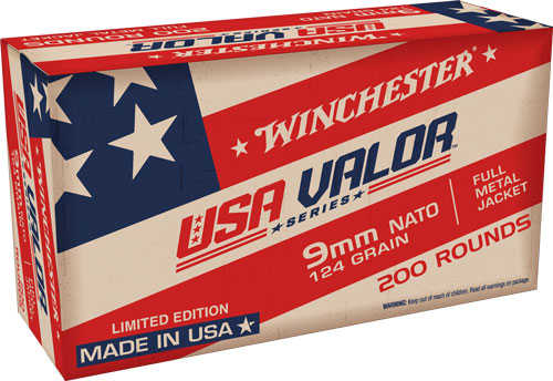 9mm Luger 1000 Rounds Ammunition <span style="font-weight:bolder; ">Winchester</span> 124 Grain FMJ