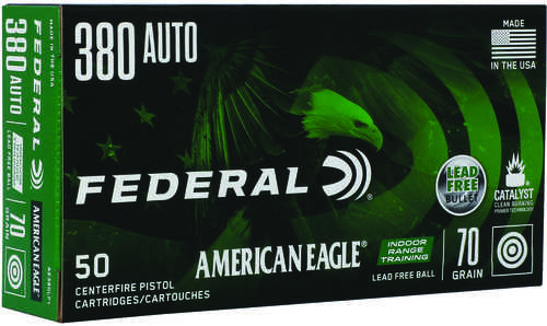 Federal American Eagle 380 ACP 70 gr Lead Free IRT Ammo 50 Round Box