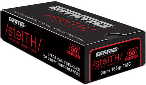 Ammo Incorporated stelTH 9mm Luger Total Metal Case (TMC) 50 Round Box