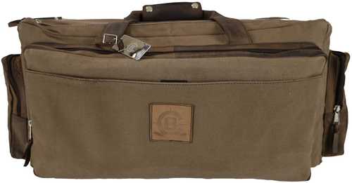 <span style="font-weight:bolder; ">Boddington</span> <span style="font-weight:bolder; ">Gear</span> Waxed Canvas with Vintage Buffalo Leather Trim Range Bag