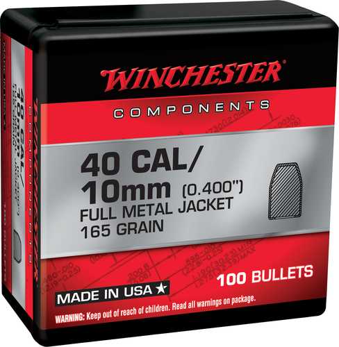 40 Caliber/10mm (0.400'') 165Gr Truncated Cone 100/Box