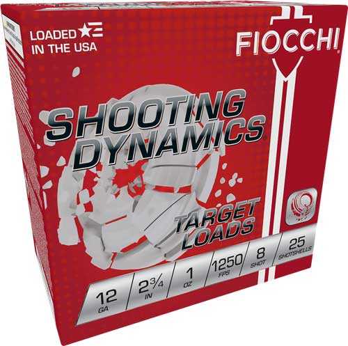 Fiocchi 12 Ga 2.75" Case Lot 250 Rounds 1250 Fps 1 Oz #8