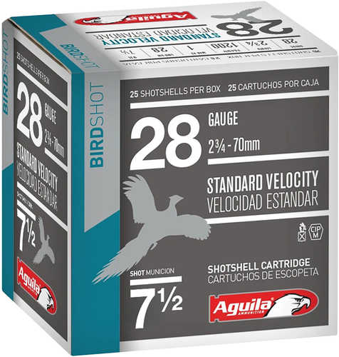 Aguila Hunting Standard Velocity 28 Gauge 2.75" 1 Oz 7.5 Shot 25 Round Box