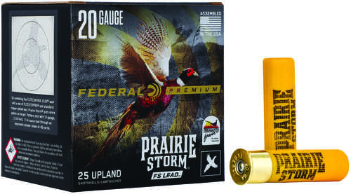 Federal Premium Prairie Storm 20 Gauge 3" FS Lead #5 Shot 1-1/4 oz 25 Round Ammunition