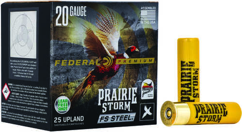 Federal PFSX207FS4 Premium Prairie Storm FS 20 Gauge 3" 7/8 Oz 1500 Fps 4 Shot 25 Bx/10 Cs