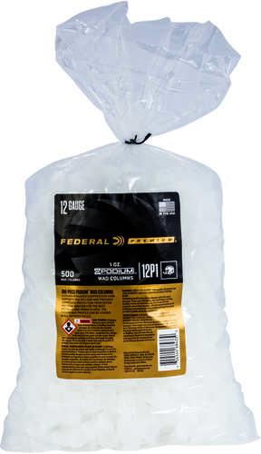 Federal Podium Wad 12 Gauge 1 Oz White Plastic 500/10