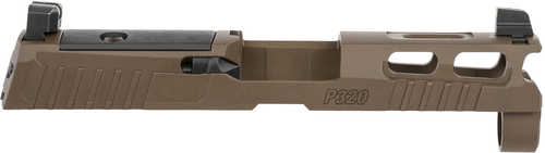 Sig Sauer OEM Replacement 9mm Luger For P320 (3.90" Barrel), Pro-Cuts, Optics Cut, Coyote Brown Stainless Steel,