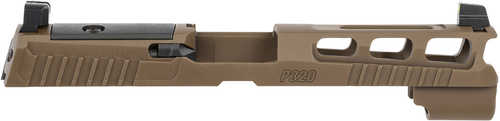 Sig Sauer OEM Replacement 9mm Luger For P320 (4.70" Barrel), Pro-Cuts, Optics Cut, Coyote Brown Stainless Steel,