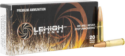 Lehigh Defense LA300Black115CC Controlled Chaos 300 Blackout 115 Grain 20 Per Box