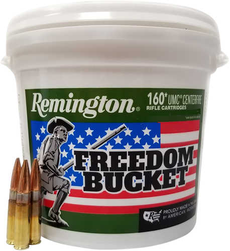 Remington UMC Freedom Bucket 300 Blackout 150 gr 1905 fps Full Metal Jacket (FMJ) Ammo 160 Round