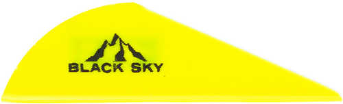 Bohning Black Sky Vane 2 in. Neon Yellow 36 pk. Model: 10901NY2