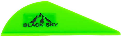 Bohning Black Sky Vane 2 in. Neon Green 36 pk. Model: 10901NG2
