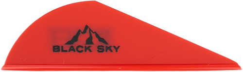 Bohning Black Sky Vane 2 in. Red 100 pk. Model: 10902RD2