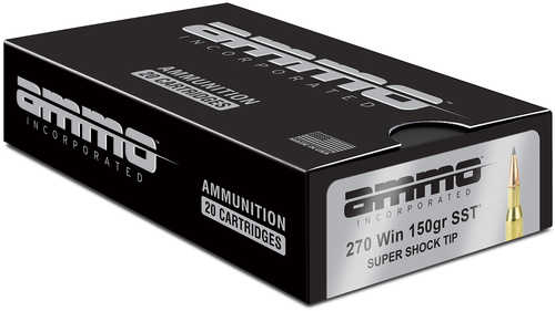 Ammo Inc Signature 270 Winchester 150 Gr SST Ammo - 20 Rounds for Superior Performance