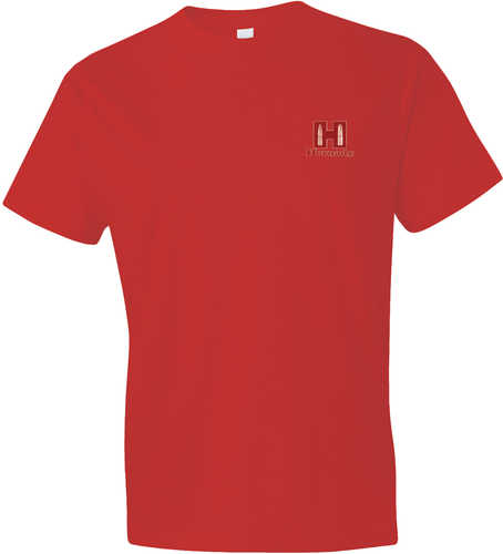 Hornady T-Shirt Red Cotton Short Sleeve Medium-img-0